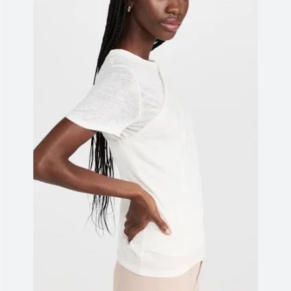 NWT Gauge81 Deva Layering Linen Short Sleeve Draped Top in Ivory size small - Picture 2 of 12